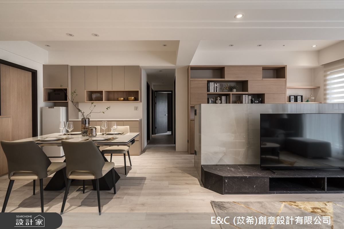 30坪新成屋(5年以下)＿現代風客廳餐廳走廊案例圖片＿苡希E&C創意設計有限公司＿苡希_19.桃園_30坪現代風之13