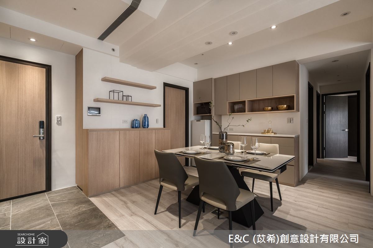 30坪新成屋(5年以下)＿現代風餐廳走廊案例圖片＿苡希E&C創意設計有限公司＿苡希_19.桃園_30坪現代風之12