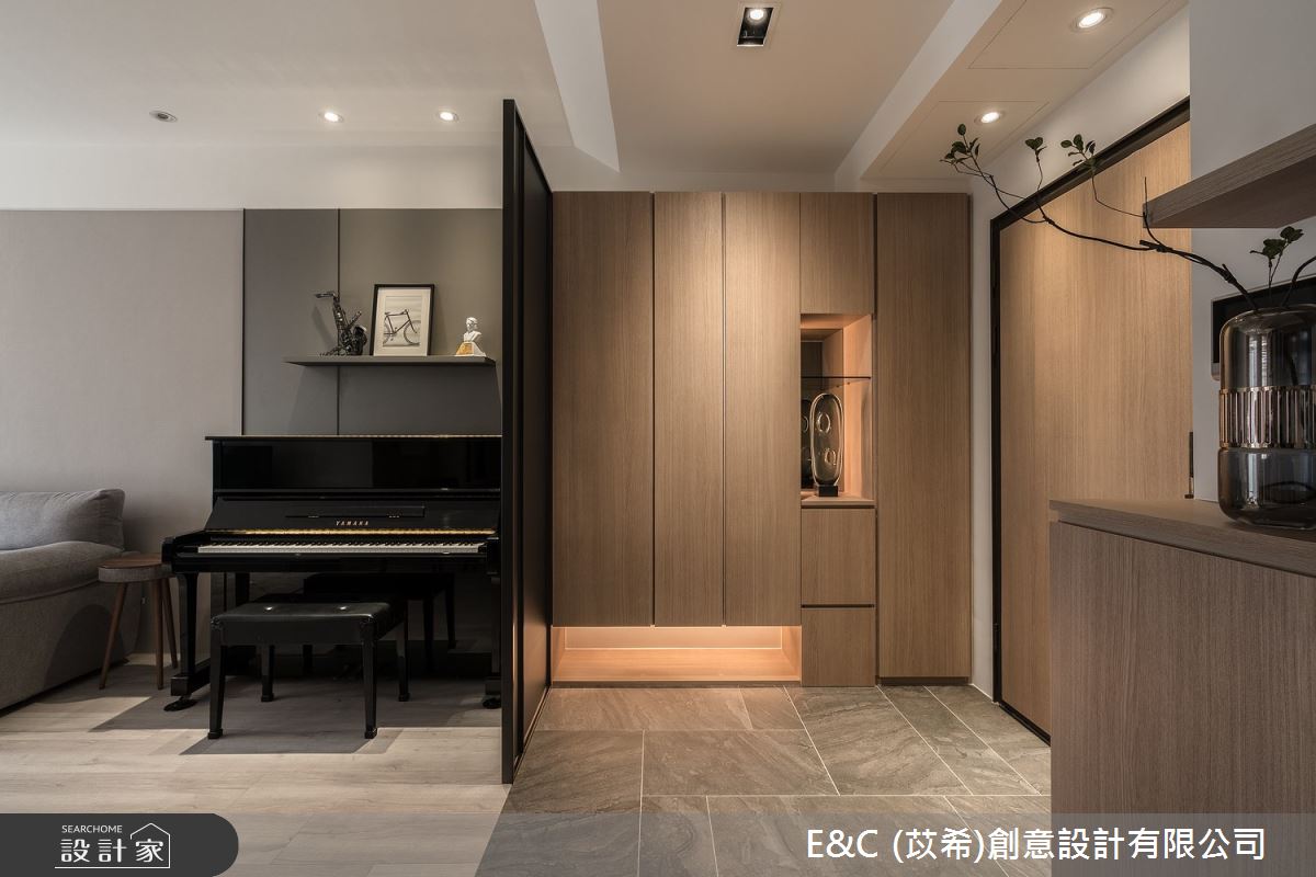 30坪新成屋(5年以下)＿現代風玄關案例圖片＿苡希E&C創意設計有限公司＿苡希_19.桃園_30坪現代風之7