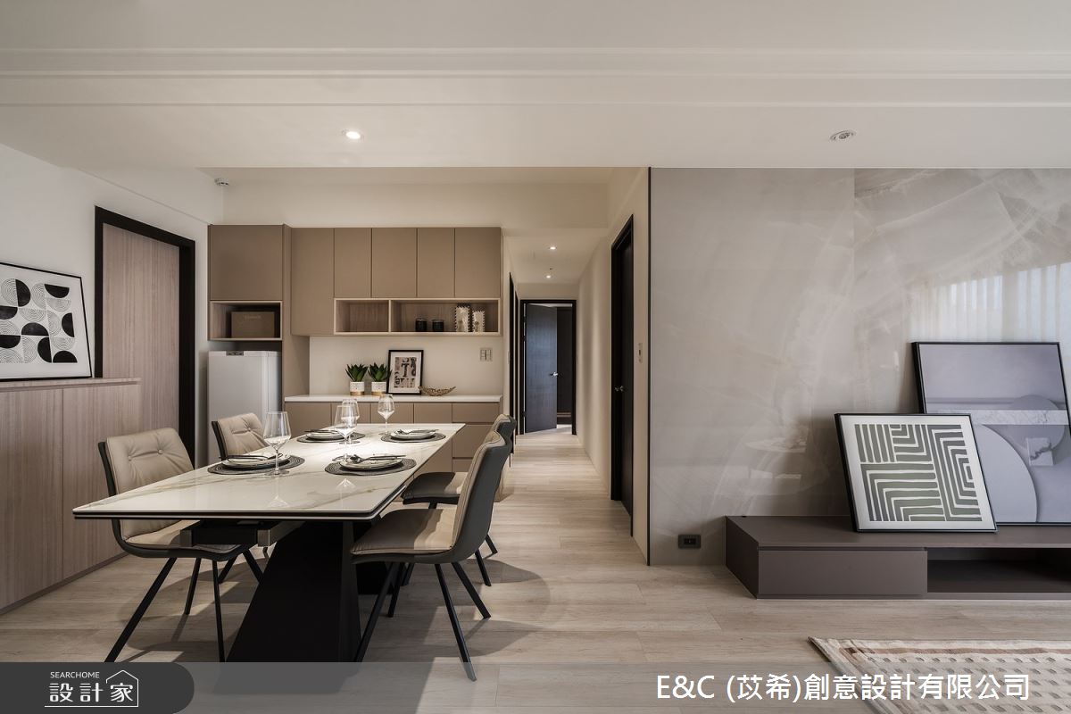 30坪新成屋(5年以下)＿現代風客廳餐廳走廊案例圖片＿苡希E&C創意設計有限公司＿苡希_20.桃園_30坪現代風之8