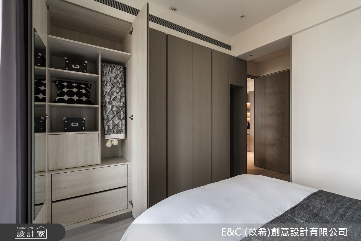 中古屋(5~15年)＿現代風臥室案例圖片＿苡希E&C創意設計有限公司＿苡希_21.新北_22.6坪現代風之17