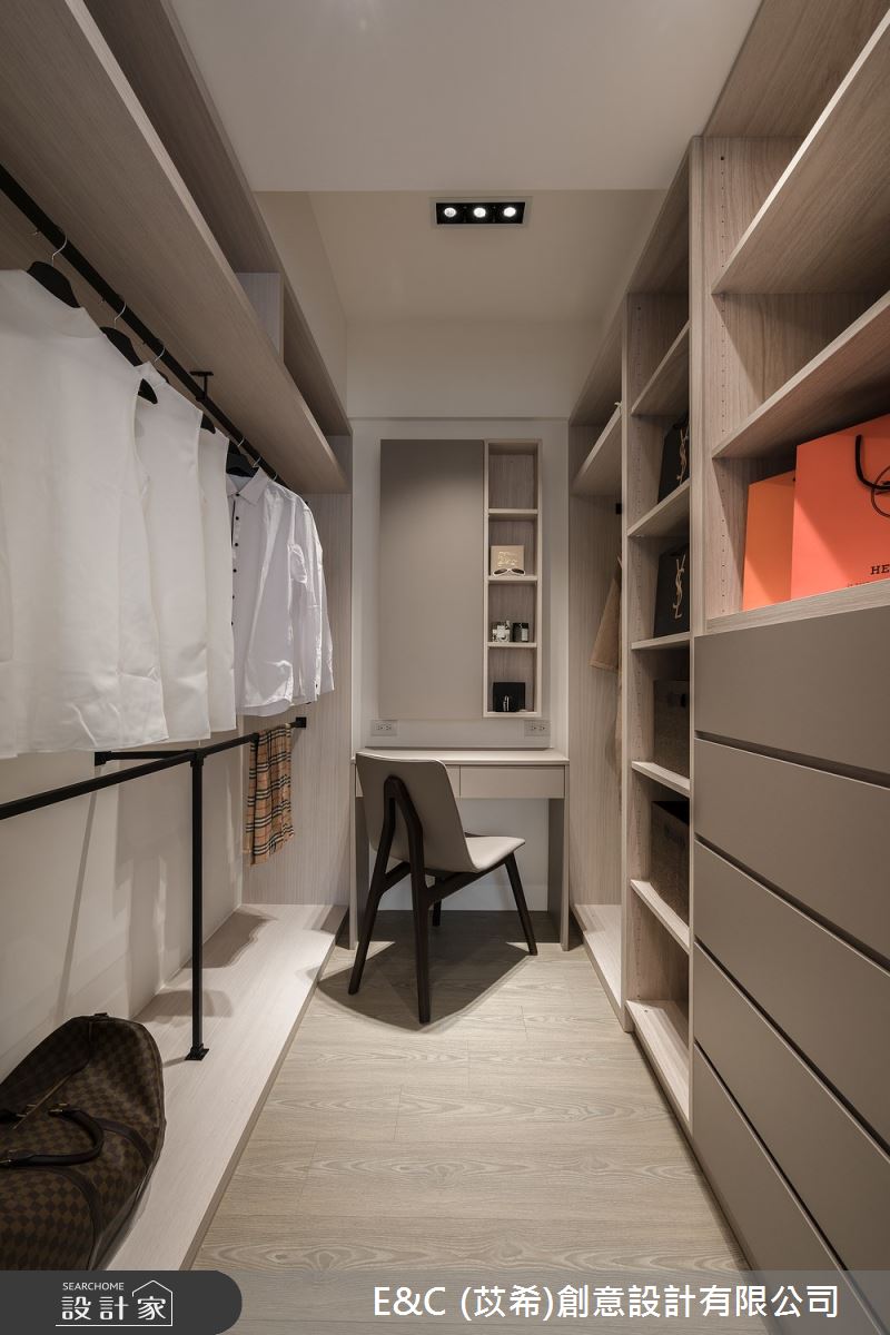 27坪老屋(16~30年)＿現代風更衣間案例圖片＿苡希E&C創意設計有限公司＿苡希_22.新北_27坪現代風之18