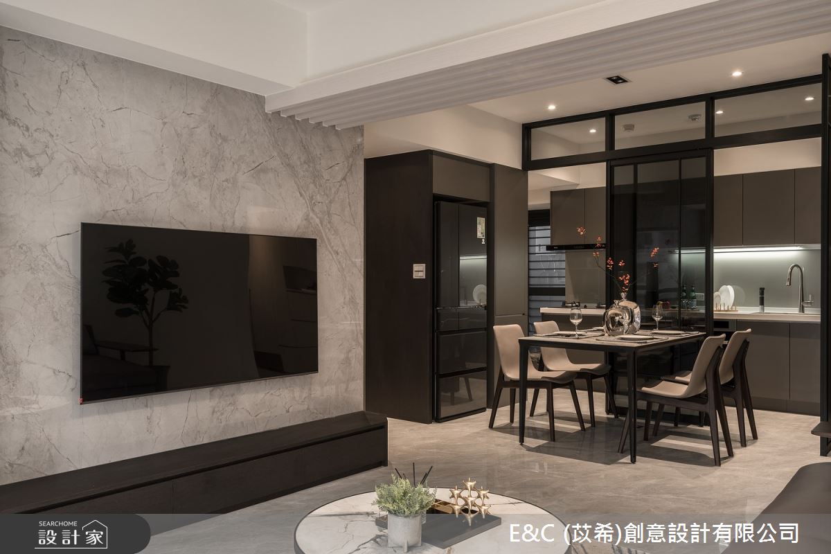 27坪老屋(16~30年)＿現代風客廳餐廳廚房案例圖片＿苡希E&C創意設計有限公司＿苡希_22.新北_27坪現代風之7