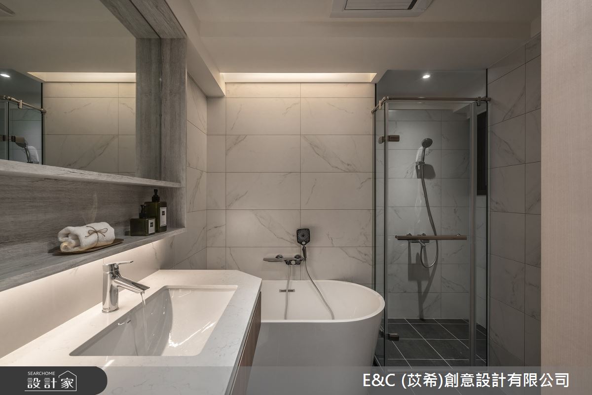45坪老屋(41~50年)＿現代風浴室案例圖片＿苡希E&C創意設計有限公司＿苡希_23.台北_45坪現代風之27