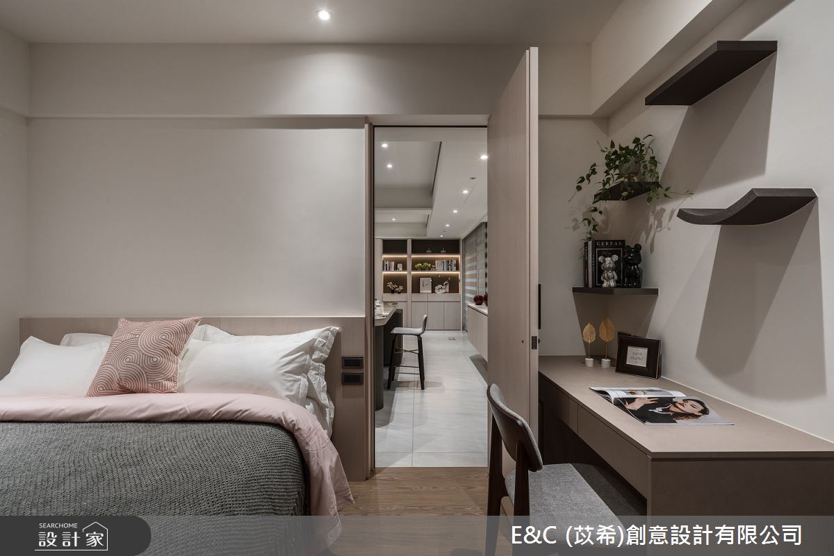 45坪老屋(41~50年)＿現代風臥室案例圖片＿苡希E&C創意設計有限公司＿苡希_23.台北_45坪現代風之18