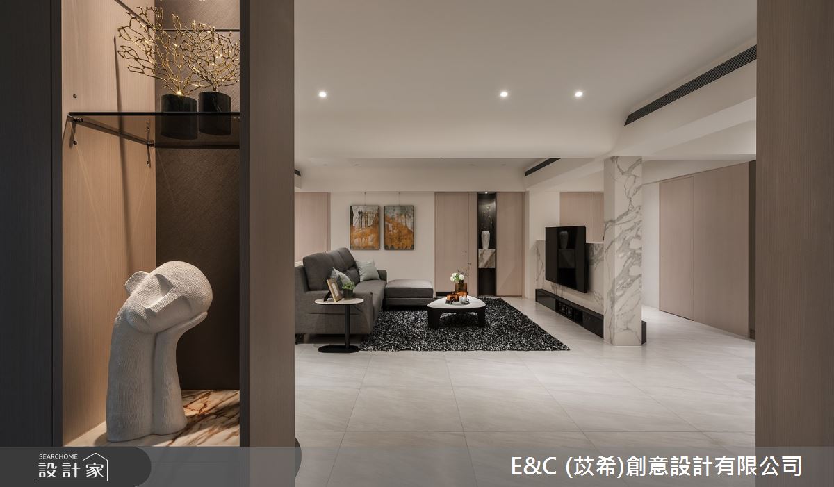 45坪老屋(41~50年)＿現代風客廳案例圖片＿苡希E&C創意設計有限公司＿苡希_23.台北_45坪現代風之2