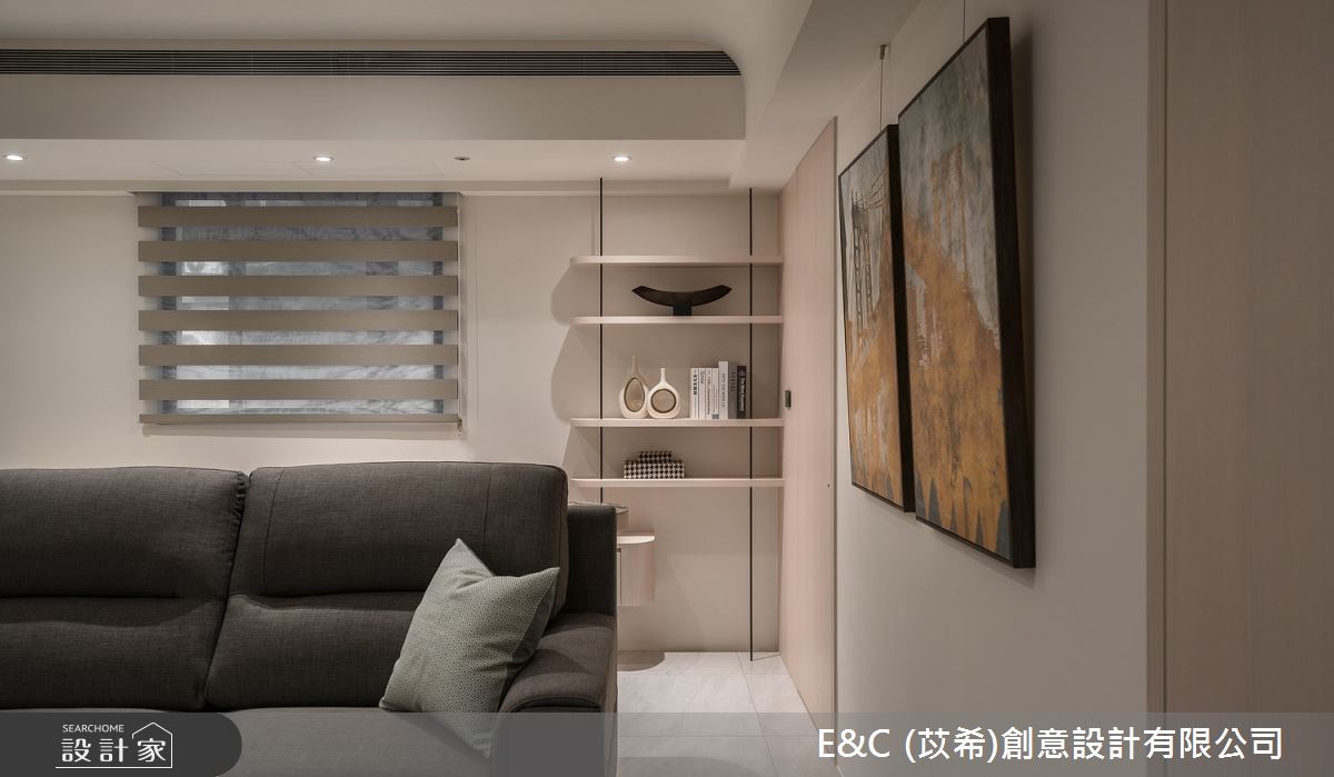 45坪老屋(41~50年)＿現代風客廳案例圖片＿苡希E&C創意設計有限公司＿苡希_23.台北_45坪現代風之5