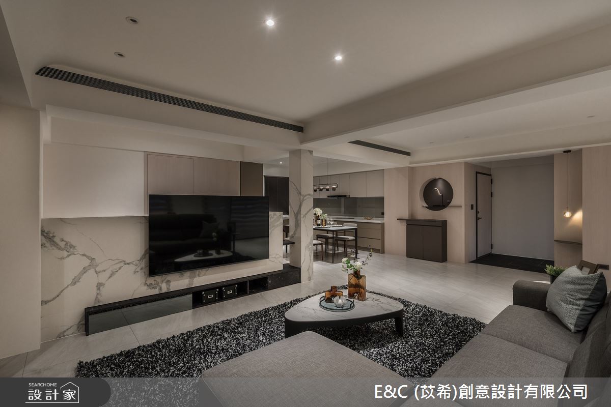 45坪老屋(41~50年)＿現代風客廳案例圖片＿苡希E&C創意設計有限公司＿苡希_23.台北_45坪現代風之9