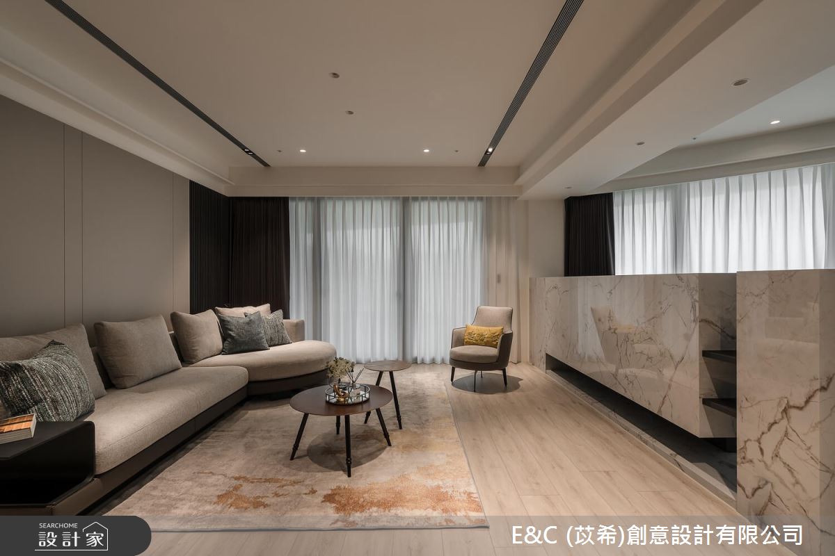 41坪新成屋(5年以下)＿現代風客廳案例圖片＿苡希E&C創意設計有限公司＿苡希_25.新北_41坪現代風之7