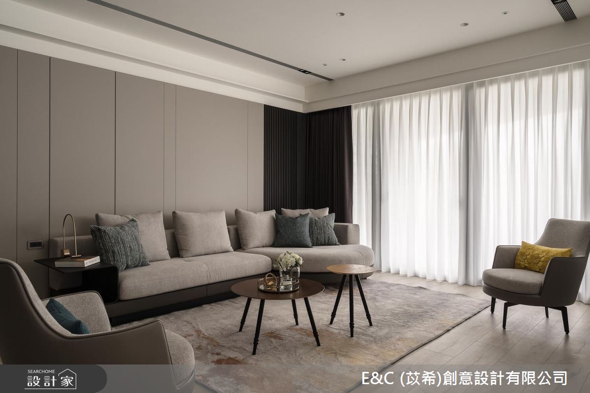 41坪新成屋(5年以下)＿現代風客廳案例圖片＿苡希E&C創意設計有限公司＿苡希_25.新北_41坪現代風之10
