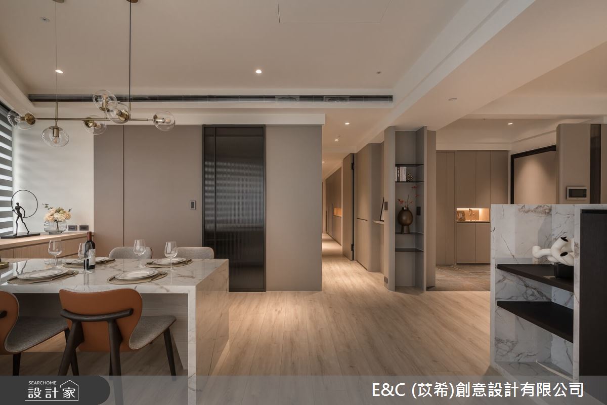 41坪新成屋(5年以下)＿現代風餐廳走廊案例圖片＿苡希E&C創意設計有限公司＿苡希_25.新北_41坪現代風之13