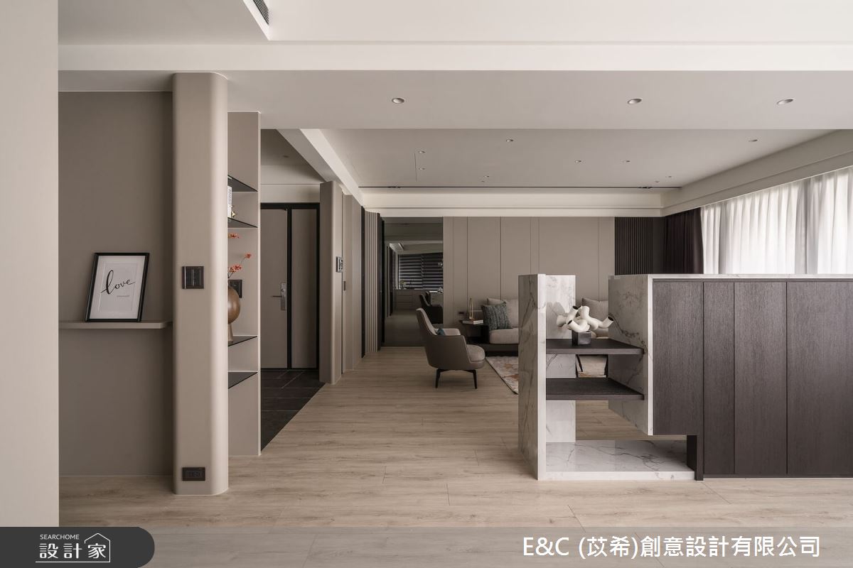 41坪新成屋(5年以下)＿現代風客廳案例圖片＿苡希E&C創意設計有限公司＿苡希_25.新北_41坪現代風之16