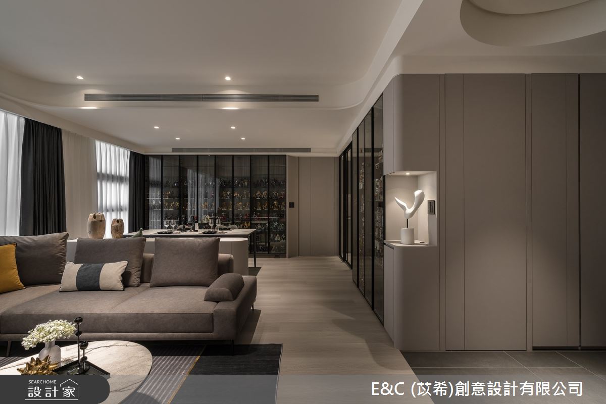45坪新古屋(10年以下)＿現代風客廳案例圖片＿苡希E&C創意設計有限公司＿苡希_26.新北_45坪現代風之5