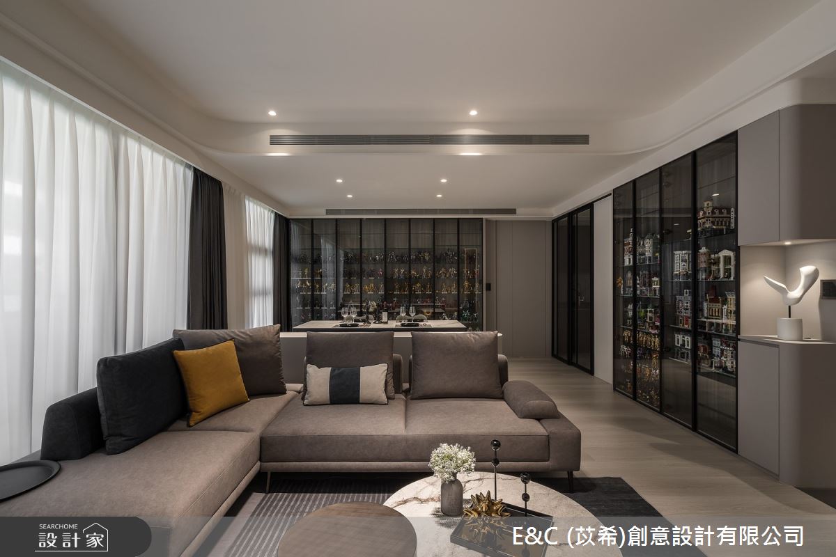 45坪新古屋(10年以下)＿現代風客廳案例圖片＿苡希E&C創意設計有限公司＿苡希_26.新北_45坪現代風之7