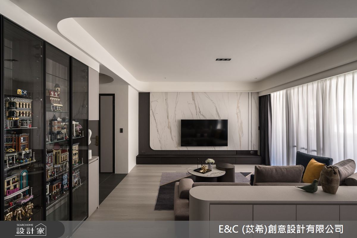 45坪新古屋(10年以下)＿現代風客廳案例圖片＿苡希E&C創意設計有限公司＿苡希_26.新北_45坪現代風之12