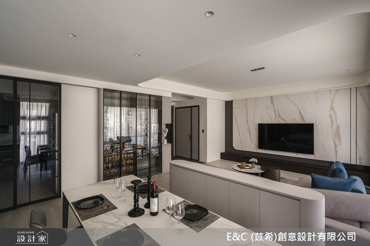 45坪新古屋(10年以下)＿現代風客廳餐廳案例圖片＿苡希E&C創意設計有限公司＿苡希_26.新北_45坪現代風之13