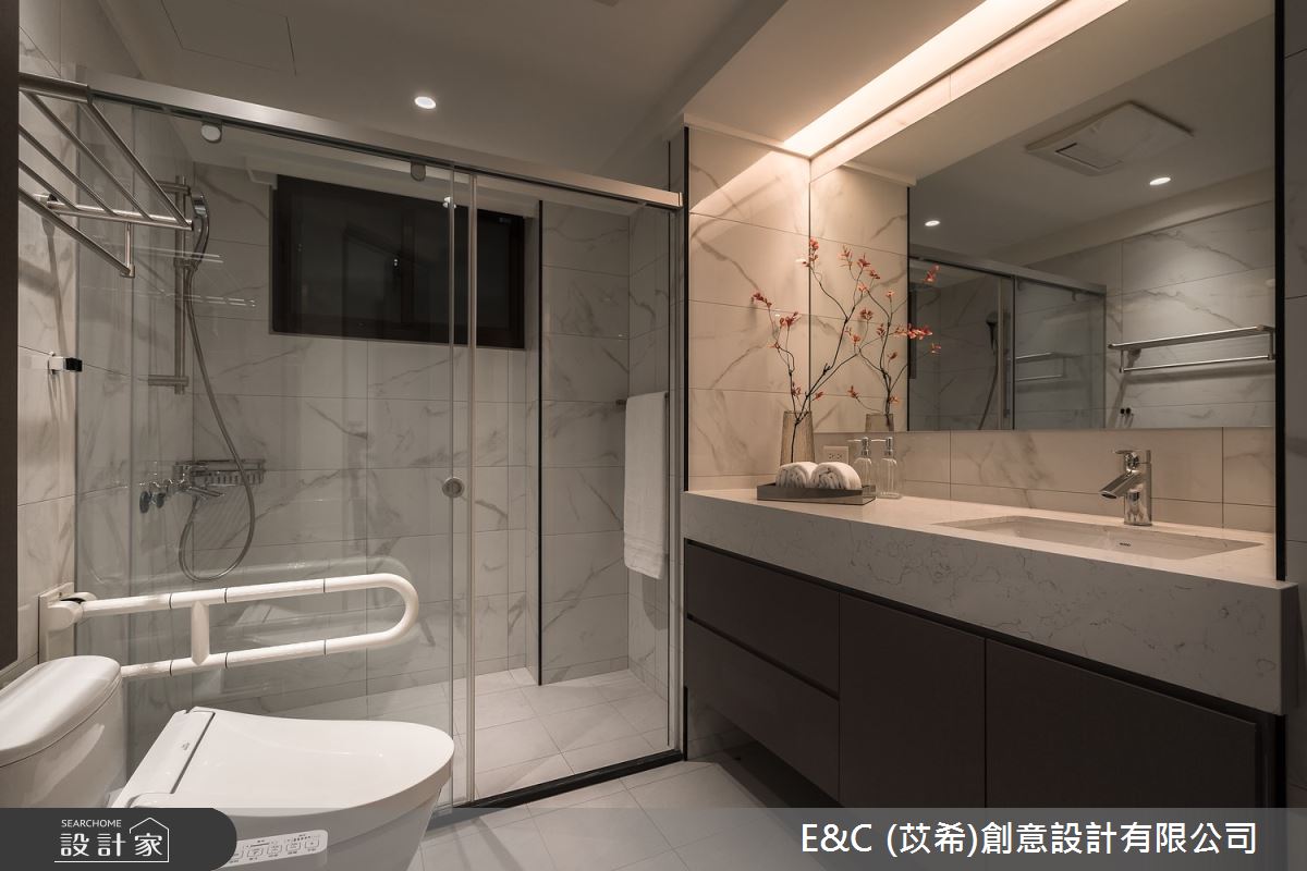 53坪老屋(31~40年)＿現代風浴室案例圖片＿苡希E&C創意設計有限公司＿苡希_27.台北_53坪現代風之22