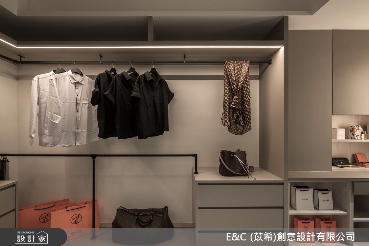 53坪老屋(31~40年)＿現代風更衣間案例圖片＿苡希E&C創意設計有限公司＿苡希_27.台北_53坪現代風之26