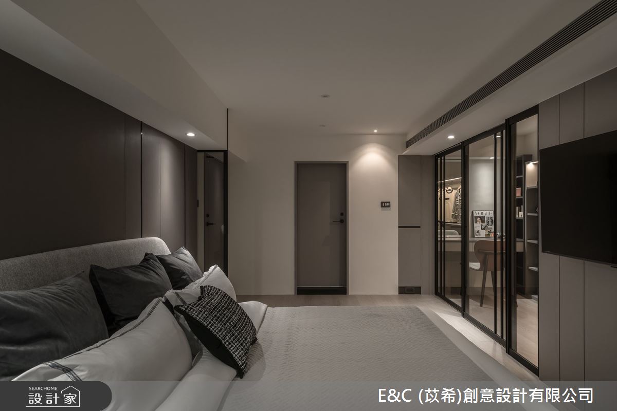 60坪老屋(16~30年)＿現代風臥室更衣間案例圖片＿苡希E&C創意設計有限公司＿苡希_28.新北_60坪現代風之25