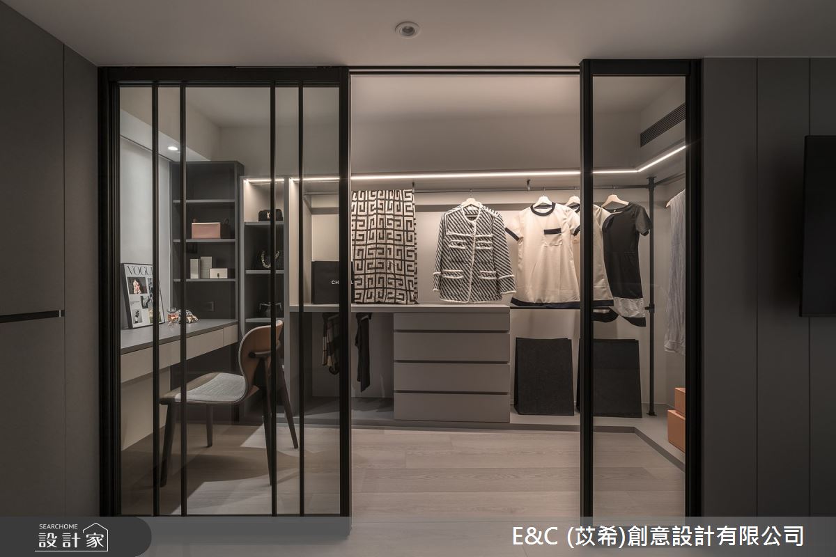60坪老屋(16~30年)＿現代風更衣間案例圖片＿苡希E&C創意設計有限公司＿苡希_28.新北_60坪現代風之27