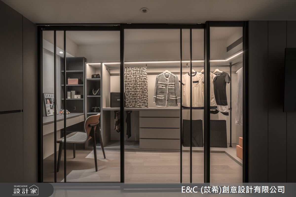 60坪老屋(16~30年)＿現代風更衣間案例圖片＿苡希E&C創意設計有限公司＿苡希_28.新北_60坪現代風之28