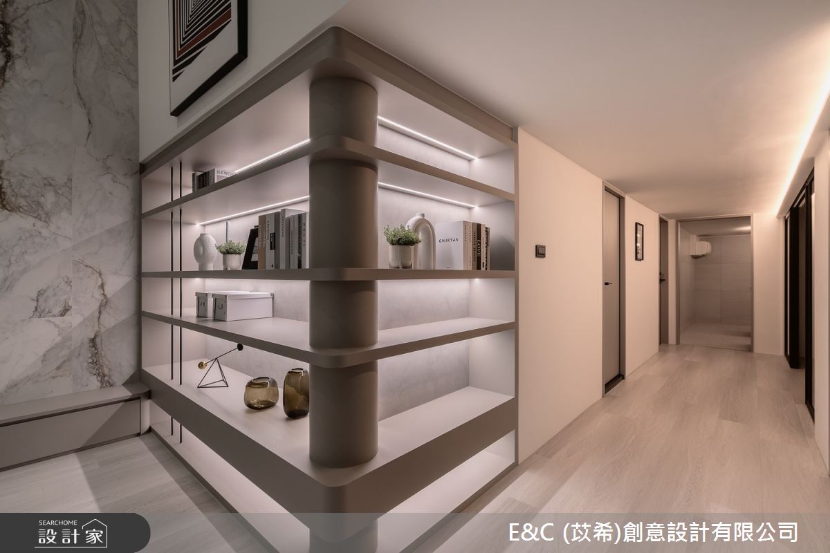 60坪老屋(16~30年)＿現代風客廳走廊案例圖片＿苡希E&C創意設計有限公司＿苡希_28.新北_60坪現代風之10