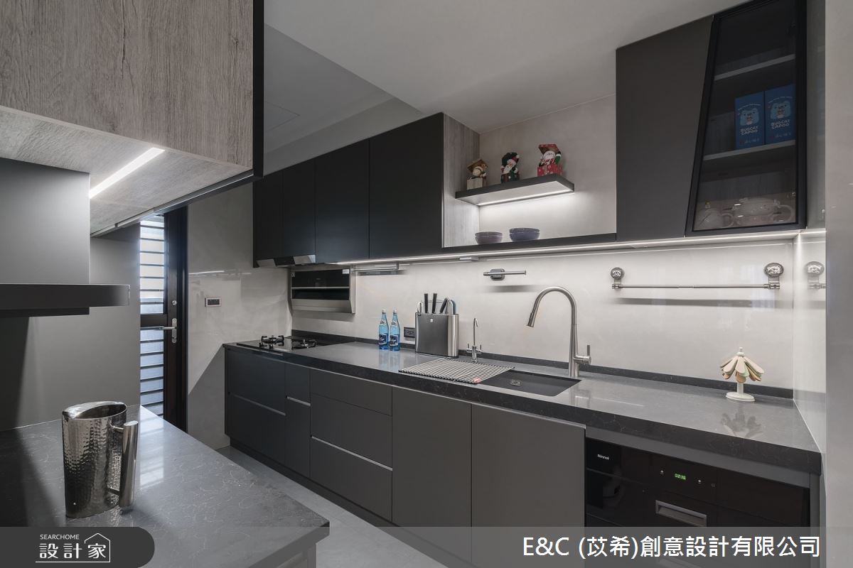 61坪中古屋(5~15年)＿現代簡約風廚房案例圖片＿苡希E&C創意設計有限公司＿苡希_29.新北_61坪現代簡約風之3389
