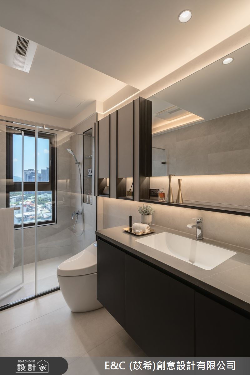 61坪中古屋(5~15年)＿現代簡約風浴室案例圖片＿苡希E&C創意設計有限公司＿苡希_29.新北_61坪現代簡約風之24