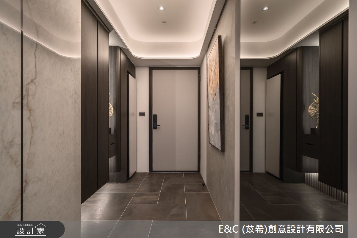 61坪中古屋(5~15年)＿現代簡約風玄關案例圖片＿苡希E&C創意設計有限公司＿苡希_29.新北_61坪現代簡約風之4