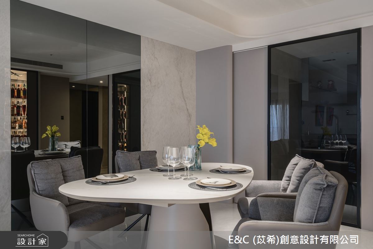 61坪中古屋(5~15年)＿現代簡約風餐廳案例圖片＿苡希E&C創意設計有限公司＿苡希_29.新北_61坪現代簡約風之12