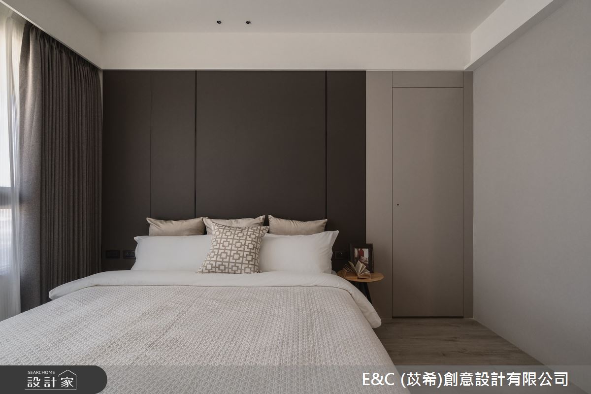 50坪新成屋(5年以下)＿現代簡約風臥室案例圖片＿苡希E&C創意設計有限公司＿苡希_30.新北_50坪現代簡約風之19