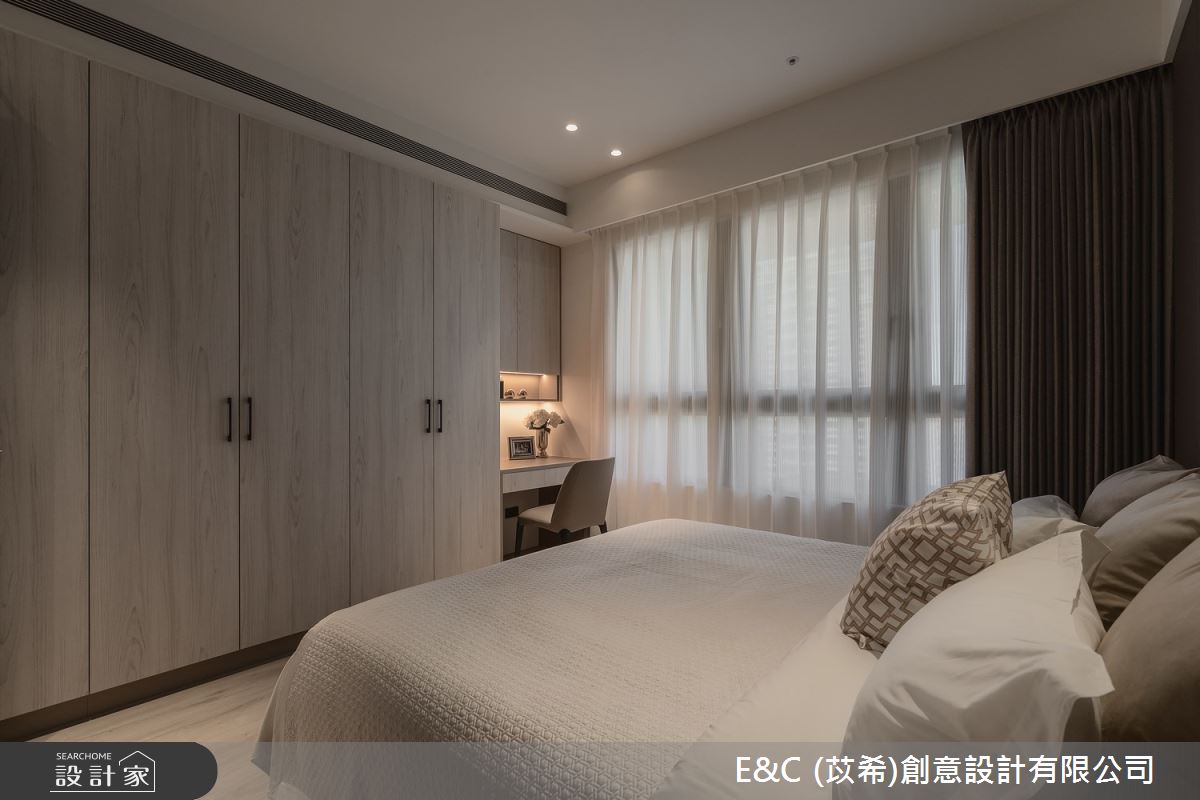 50坪新成屋(5年以下)＿現代簡約風臥室案例圖片＿苡希E&C創意設計有限公司＿苡希_30.新北_50坪現代簡約風之20