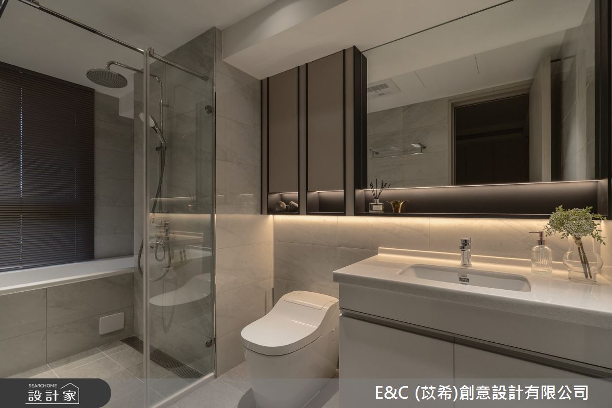 50坪新成屋(5年以下)＿現代簡約風浴室案例圖片＿苡希E&C創意設計有限公司＿苡希_30.新北_50坪現代簡約風之22