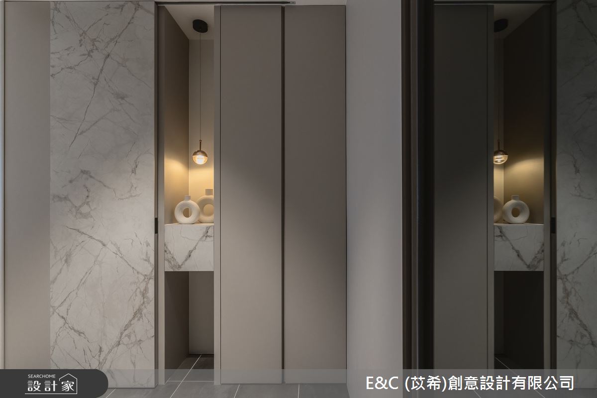 50坪新成屋(5年以下)＿現代簡約風玄關案例圖片＿苡希E&C創意設計有限公司＿苡希_30.新北_50坪現代簡約風之32