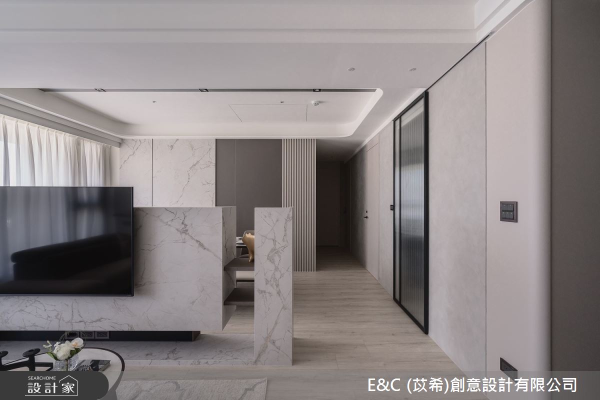 50坪新成屋(5年以下)＿現代簡約風客廳案例圖片＿苡希E&C創意設計有限公司＿苡希_30.新北_50坪現代簡約風之16