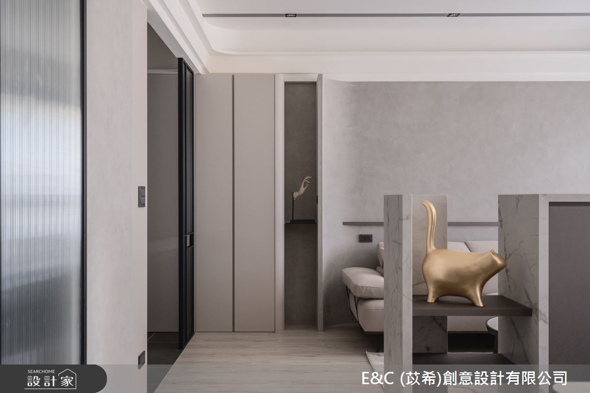 50坪新成屋(5年以下)＿現代簡約風客廳案例圖片＿苡希E&C創意設計有限公司＿苡希_30.新北_50坪現代簡約風之7