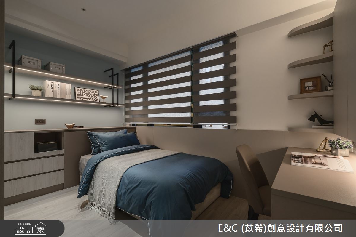 50坪新成屋(5年以下)＿現代簡約風臥室案例圖片＿苡希E&C創意設計有限公司＿苡希_30.新北_50坪現代簡約風之27
