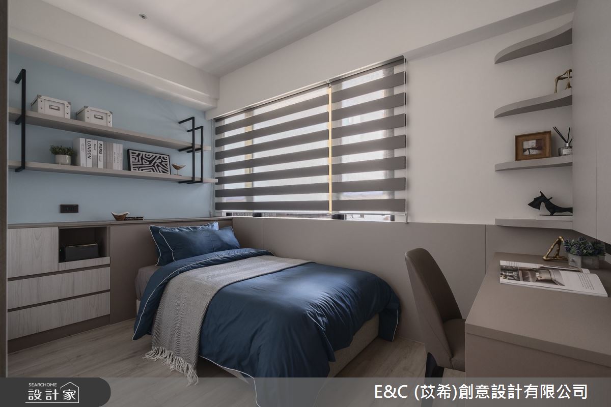 50坪新成屋(5年以下)＿現代簡約風臥室案例圖片＿苡希E&C創意設計有限公司＿苡希_30.新北_50坪現代簡約風之24