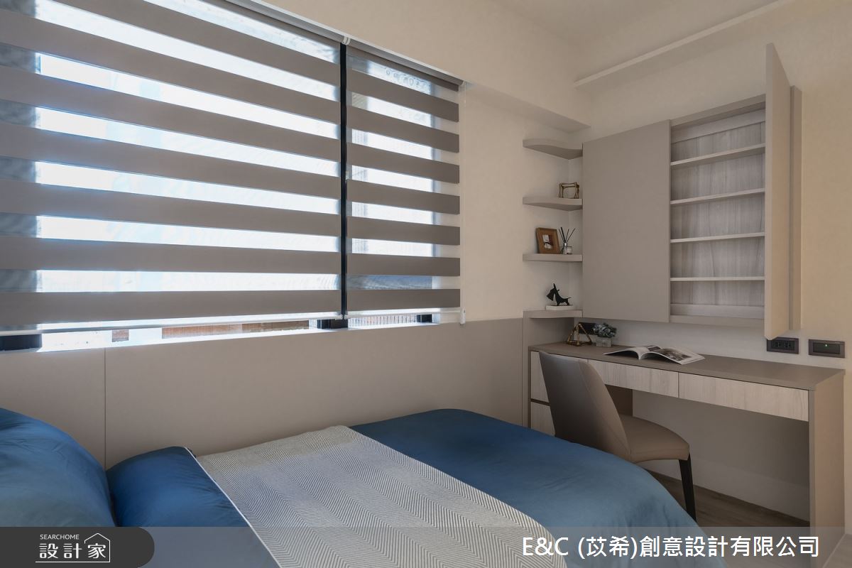 50坪新成屋(5年以下)＿現代簡約風臥室案例圖片＿苡希E&C創意設計有限公司＿苡希_30.新北_50坪現代簡約風之26