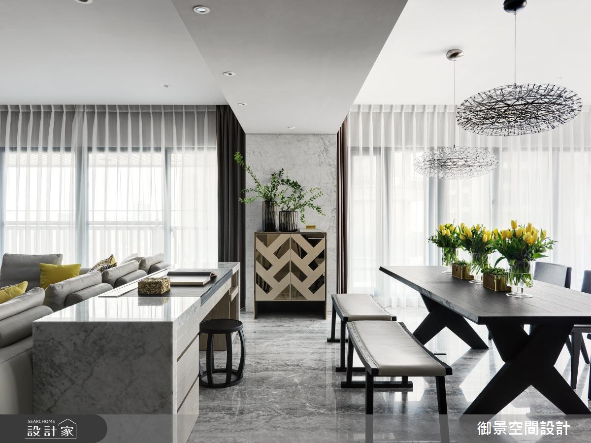 75坪新成屋(5年以下)＿奢華風客廳餐廳案例圖片＿Palladio 御景設計＿御景_07之2
