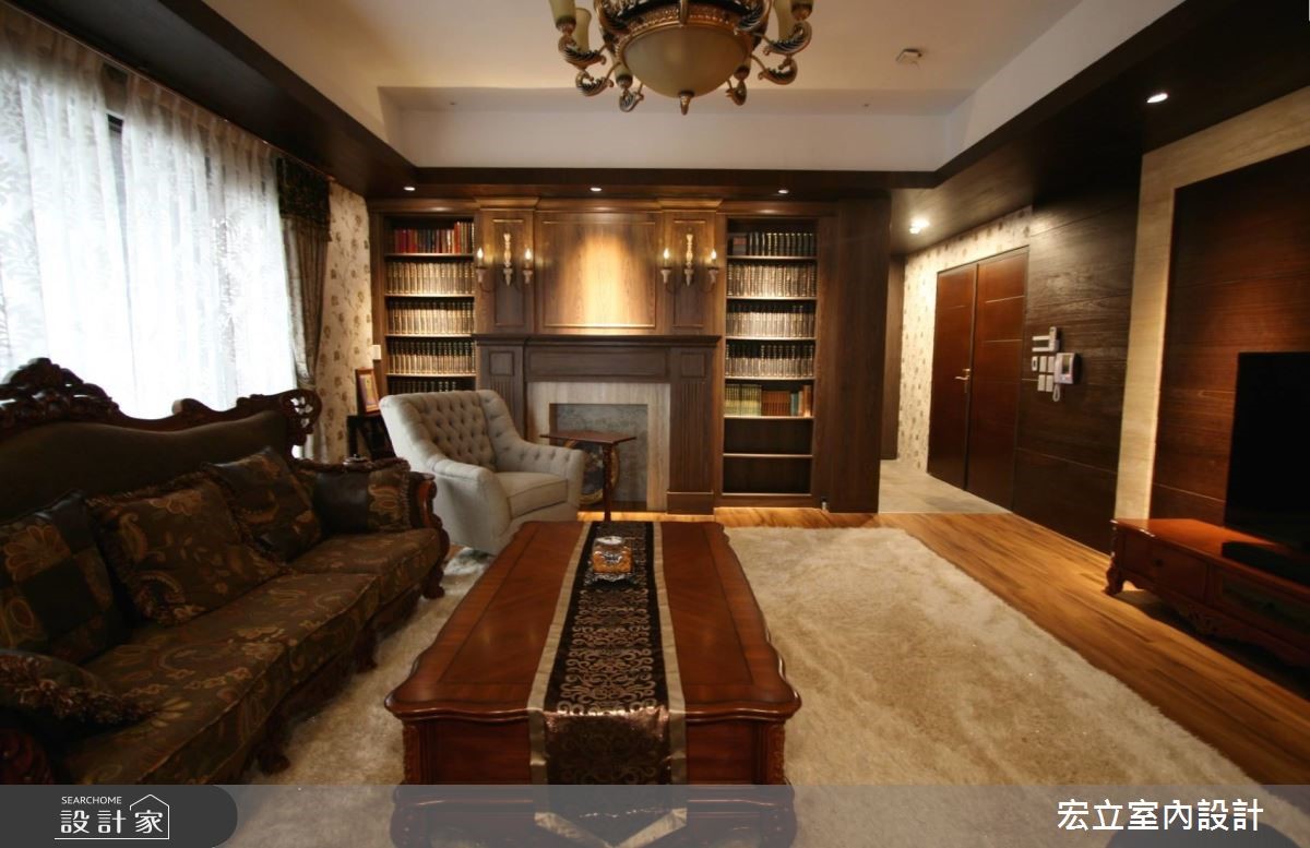 60坪新成屋(5年以下)＿新古典客廳案例圖片＿宏立室內設計＿宏立_01之3