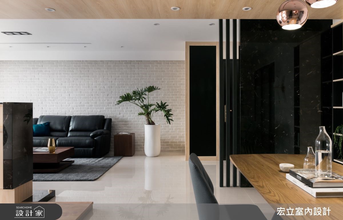 50坪新成屋(5年以下)＿混搭風客廳案例圖片＿宏立室內設計＿宏立_02之6