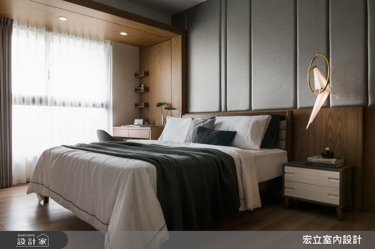 50坪新成屋(5年以下)＿混搭風臥室案例圖片＿宏立室內設計＿宏立_02之14