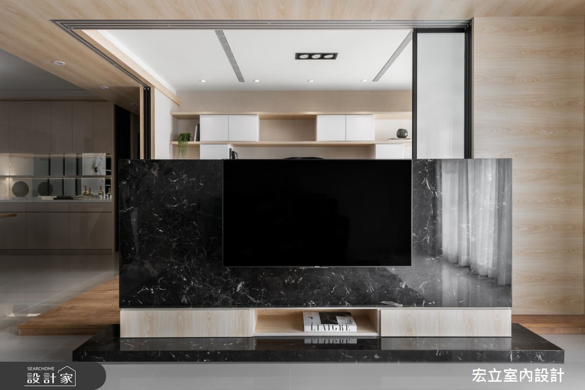50坪新成屋(5年以下)＿混搭風客廳案例圖片＿宏立室內設計＿宏立_02之7
