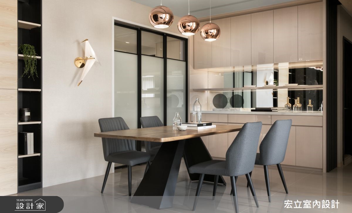 50坪新成屋(5年以下)＿混搭風餐廳案例圖片＿宏立室內設計＿宏立_02之8