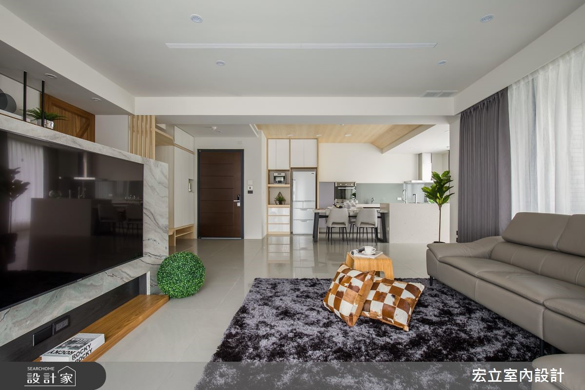 45坪新成屋(5年以下)＿混搭風客廳案例圖片＿宏立室內設計＿宏立_03之4