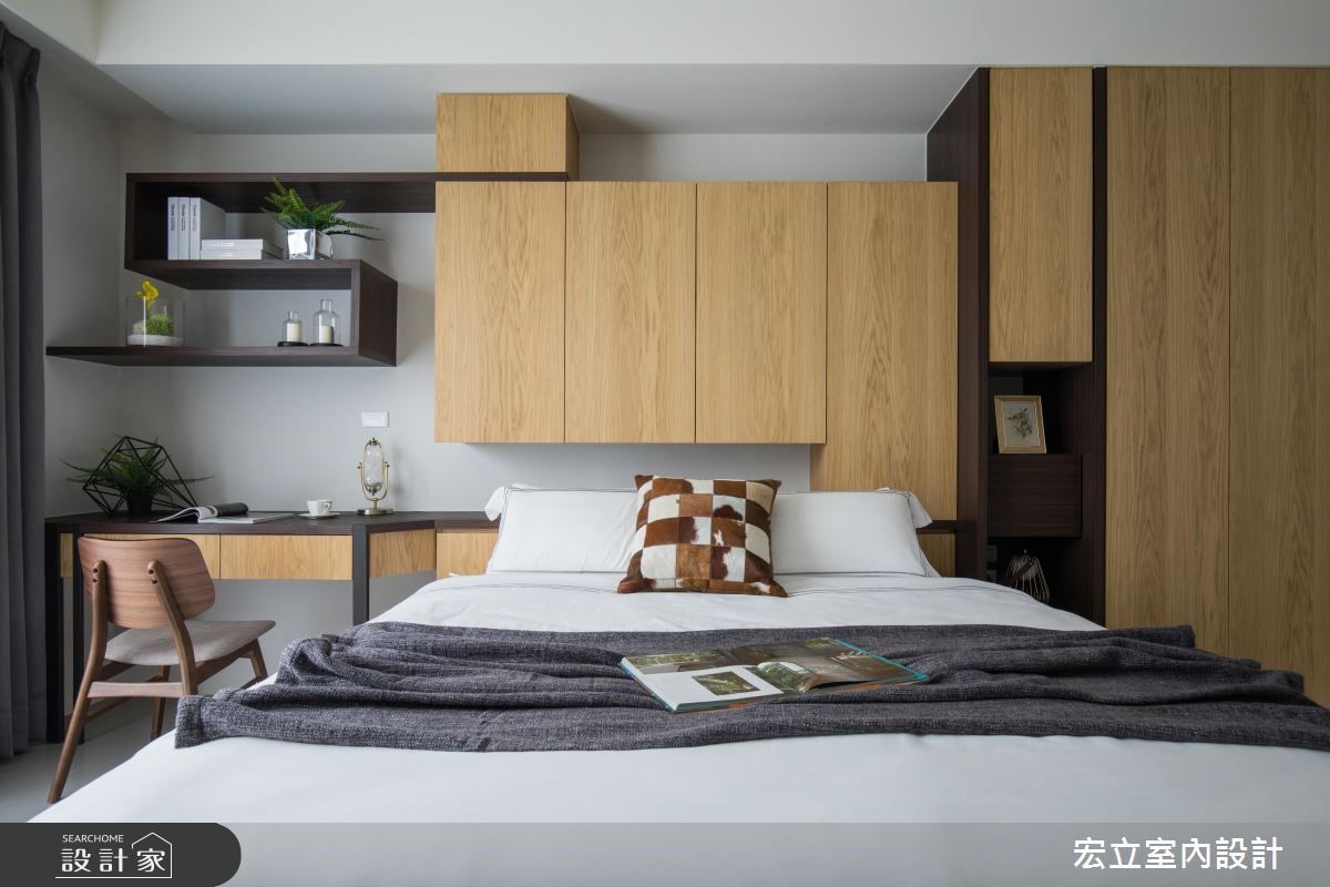 45坪新成屋(5年以下)＿混搭風臥室案例圖片＿宏立室內設計＿宏立_03之20