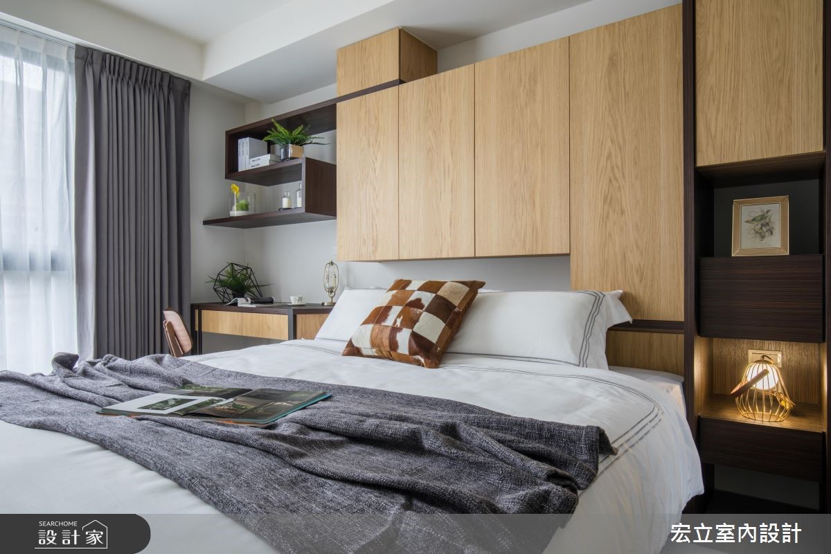 45坪新成屋(5年以下)＿混搭風臥室案例圖片＿宏立室內設計＿宏立_03之19