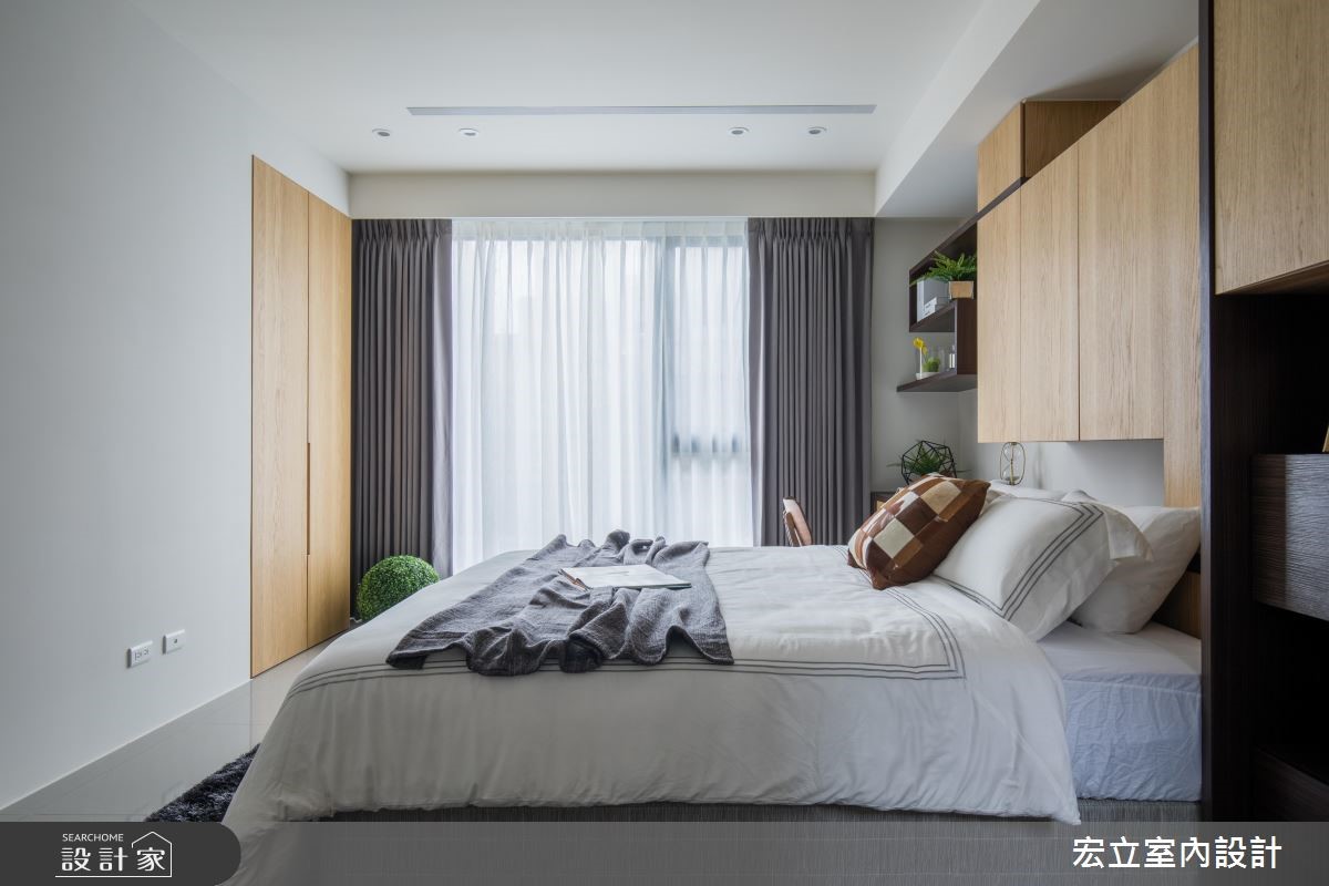 45坪新成屋(5年以下)＿混搭風臥室案例圖片＿宏立室內設計＿宏立_03之17