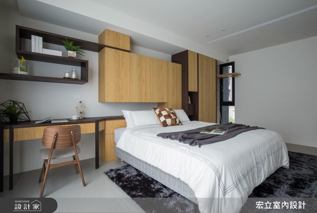 45坪新成屋(5年以下)＿混搭風臥室案例圖片＿宏立室內設計＿宏立_03之21
